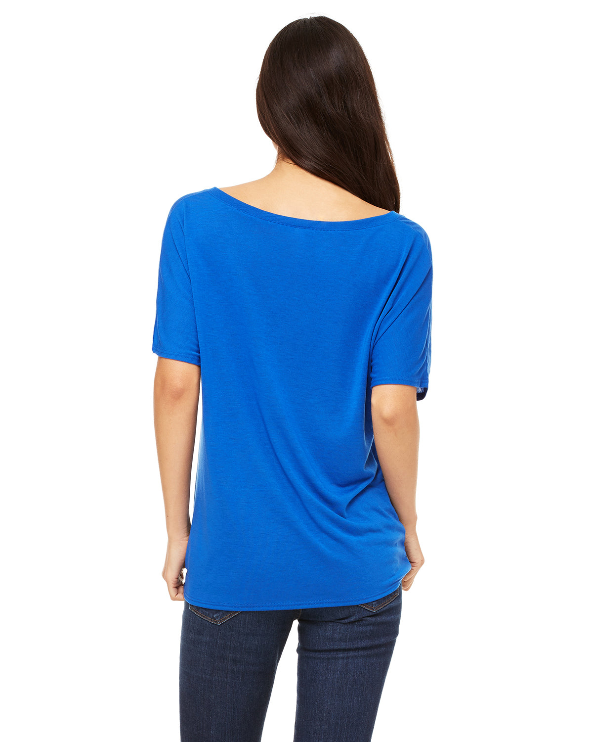 Women's Slouchy V-Neck T-Shirt - True Royal
