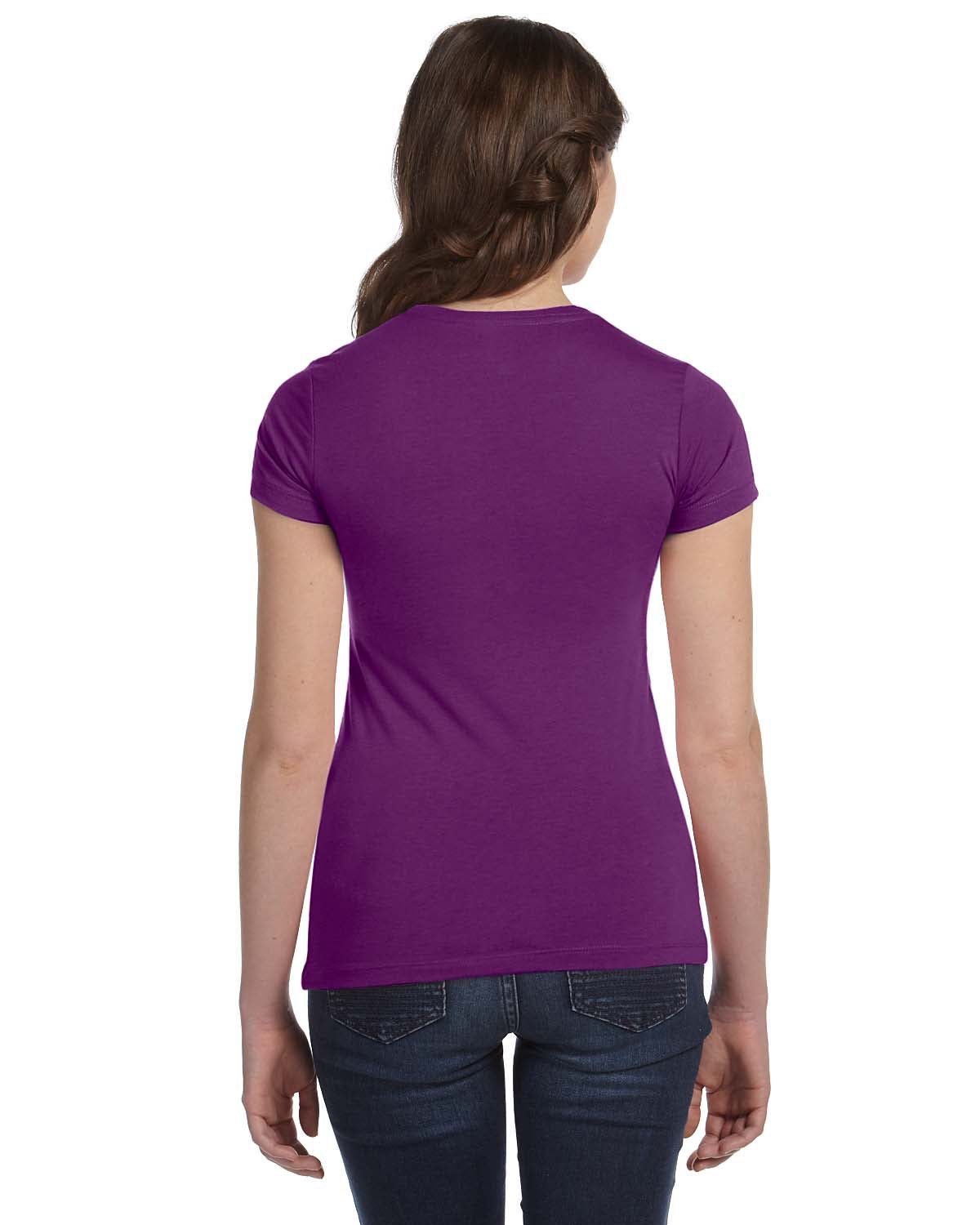 Women's Cotton/Polyester Tee - Team Purple