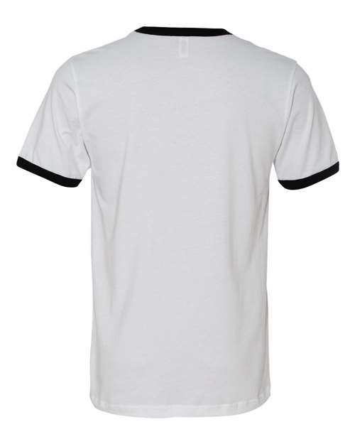 BELLA + CANVAS 3055 White/ Black — back