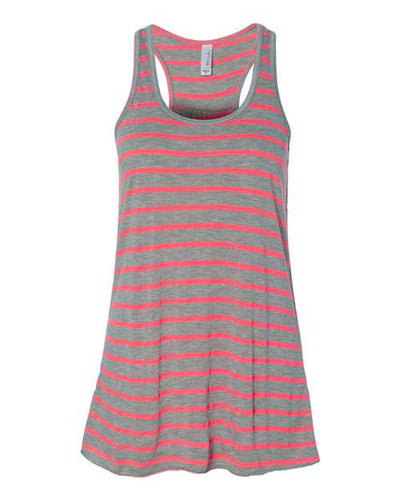 BELLA + CANVAS 8800 Athletic Heather/ Neon Pink — front