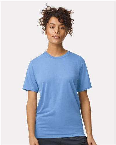 Gildan 42000 Carolina Blue — on model front