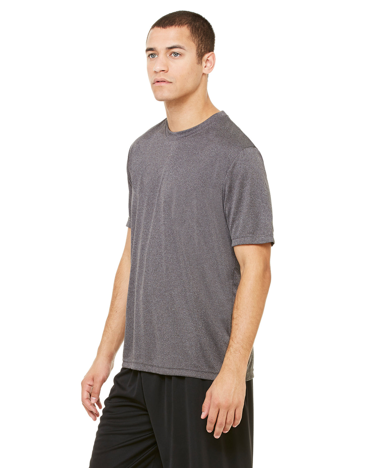 Unisex Performance Short-Sleeve T-Shirt - Dark Gray Heather