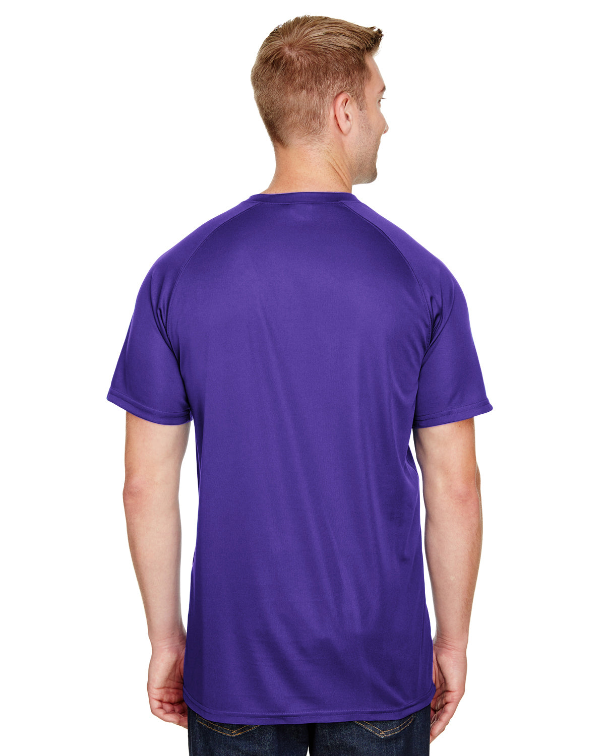 Unisex Attain 2-Button Baseball Jersey - Purple