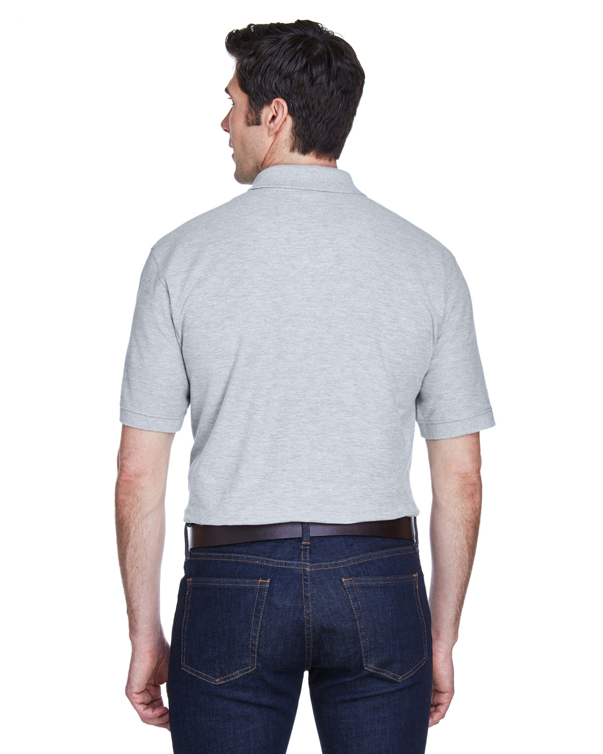 Men's Whisper Piqué Polo - Heather Gray