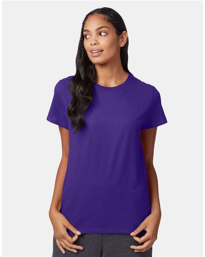 Hanes SL04 Purple — on model front
