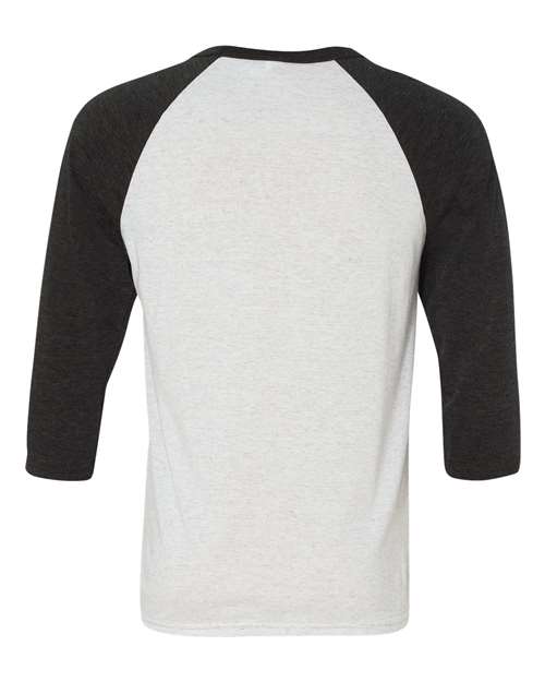 BELLA + CANVAS 3200 White Fleck/ Charcoal Triblend — back