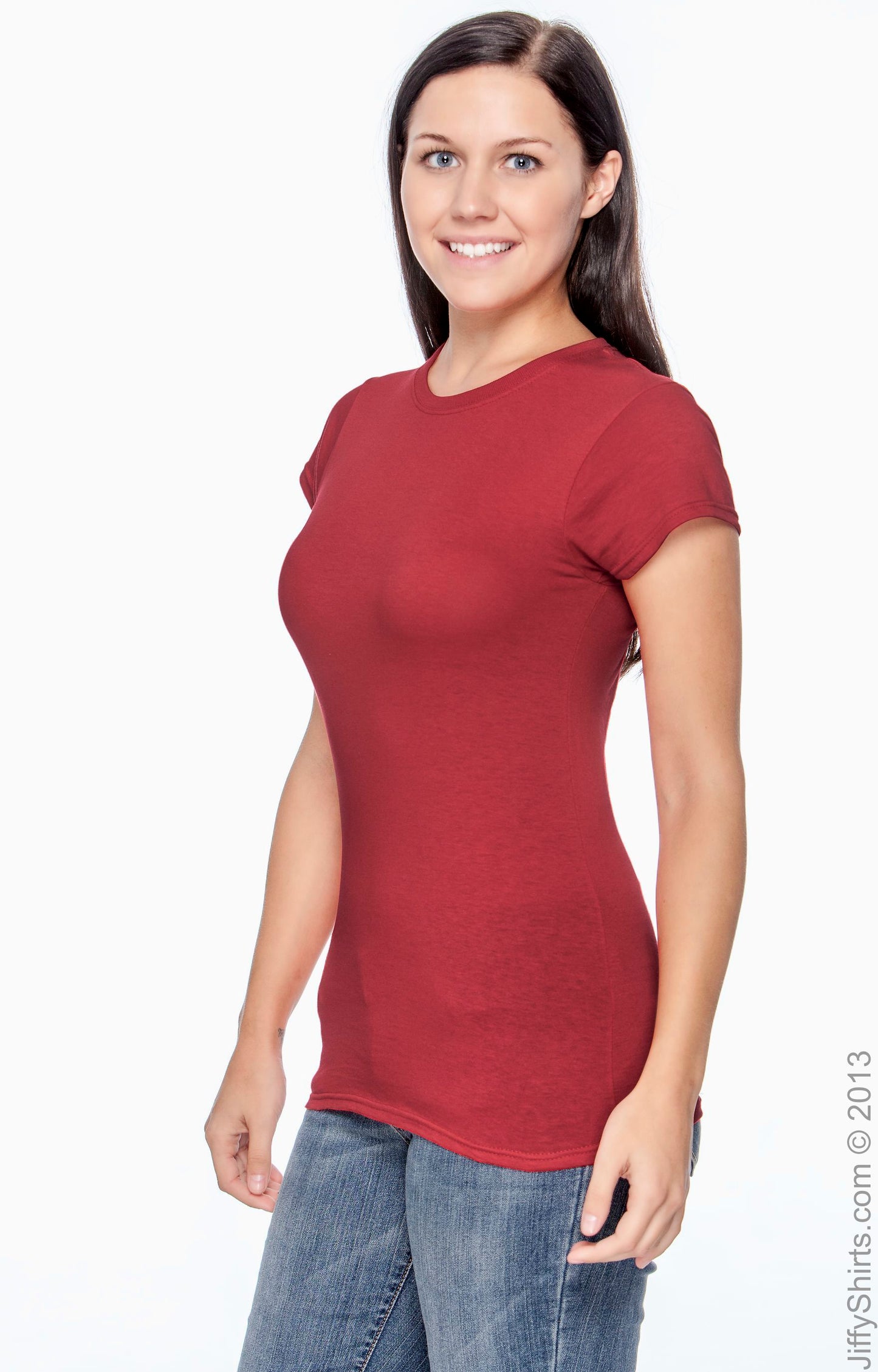 Women's Softstyle® Fitted T-Shirt - Cherry Red