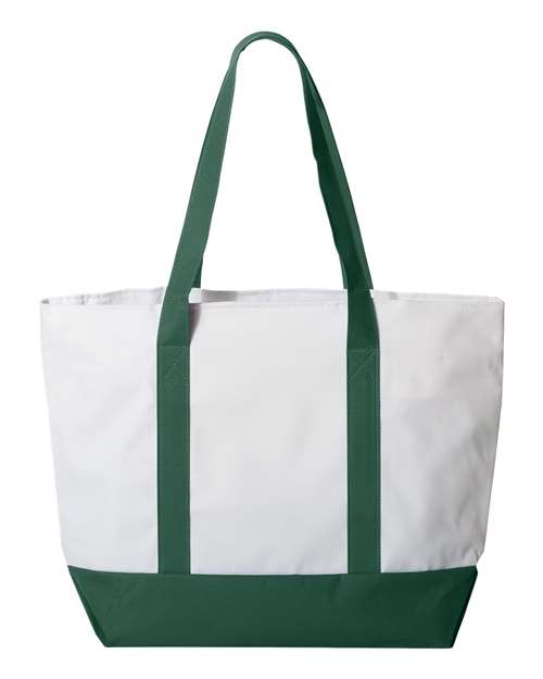 Liberty Bags 7006 White/ Forest — back