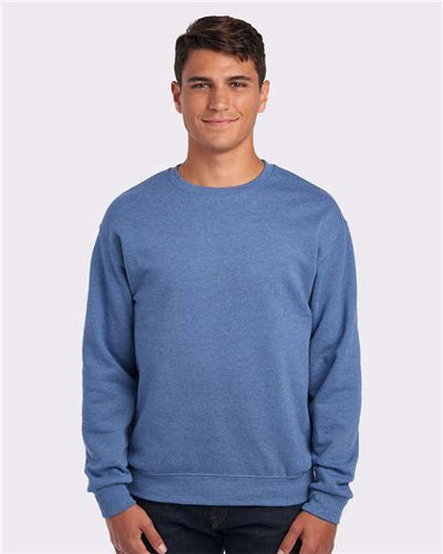 JERZEES 562MR Vintage Heather Blue — on model front