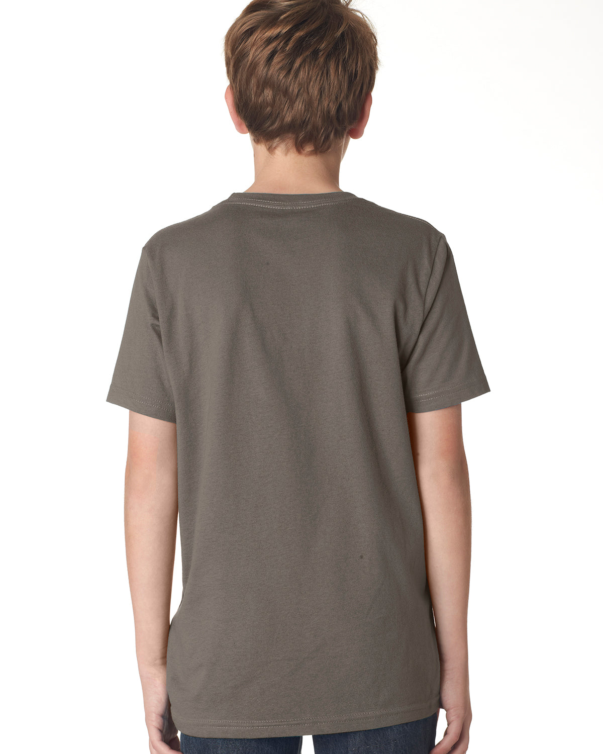 Youth Cotton Crew - Warm Gray