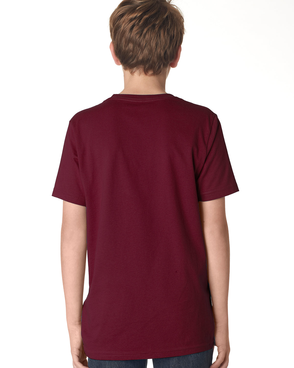 Youth Cotton Crew - Maroon
