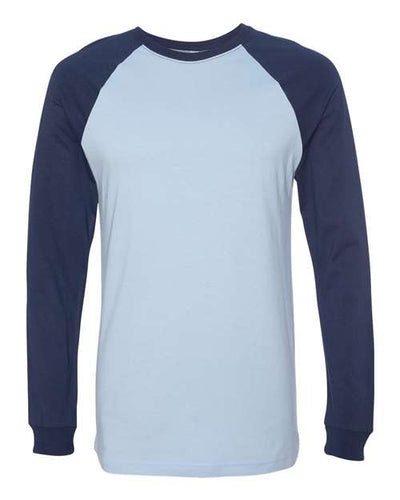 BELLA + CANVAS 3000 Baby Blue/ Navy — front