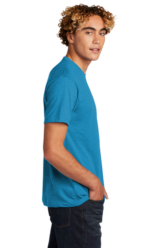Unisex CVC Crewneck T-Shirt - Turquoise