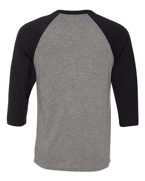 BELLA + CANVAS 3200 Deep Heather/ Black — back