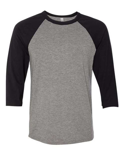 BELLA + CANVAS 3200 Deep Heather/ Black — front
