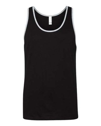 BELLA + CANVAS 3480 Black/ Athletic Heather — front