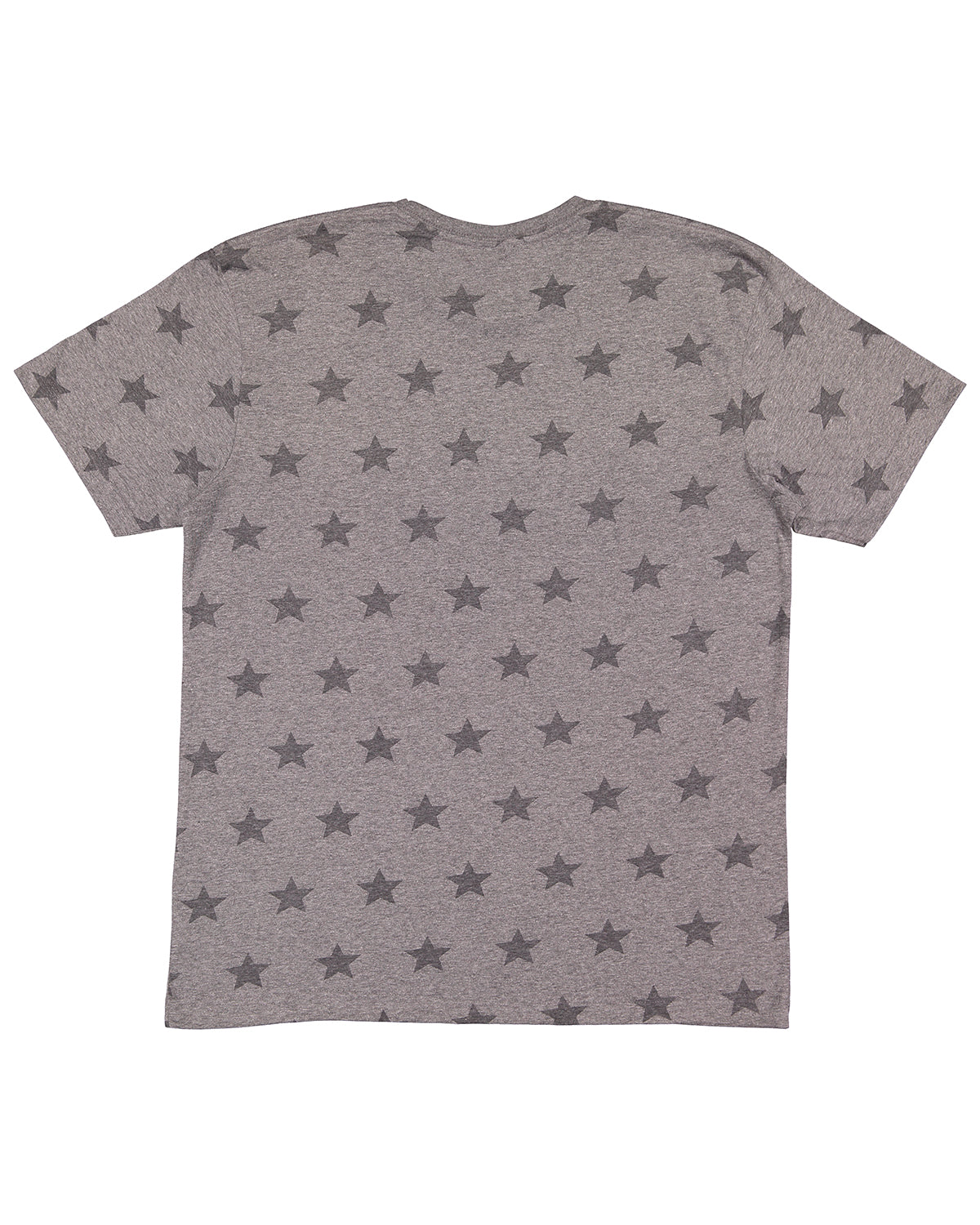 Unisex Star Print T-Shirt - Granite Heather Star