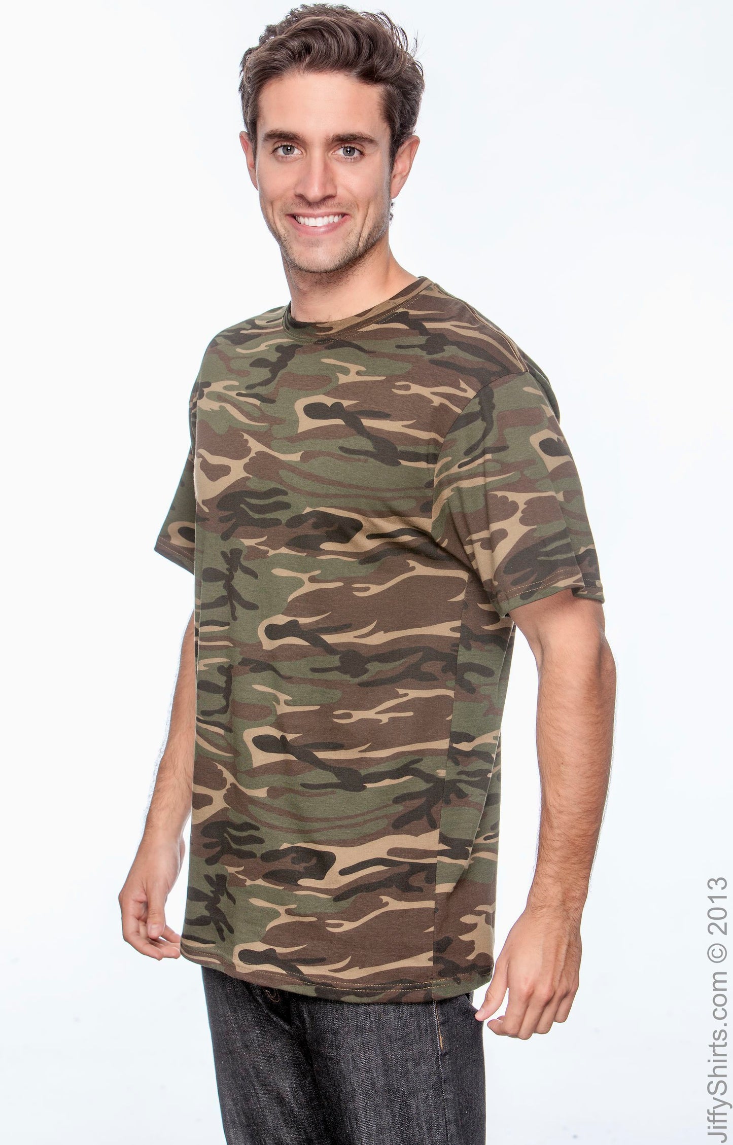 Midweight Camouflage T-Shirt - Camouflage Green