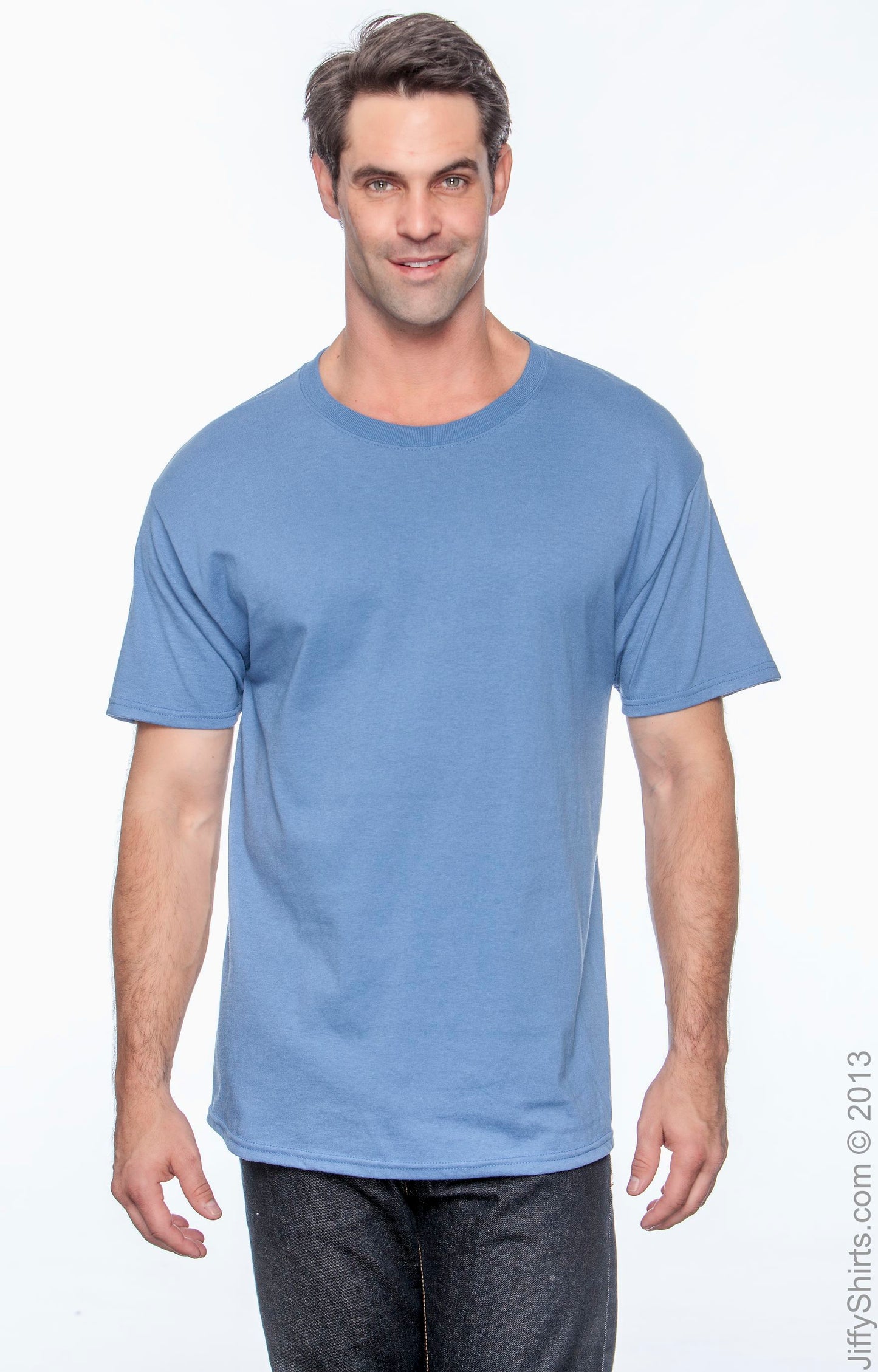 50/50 Ecosmart® Short Sleeve Tee - Denim Blue
