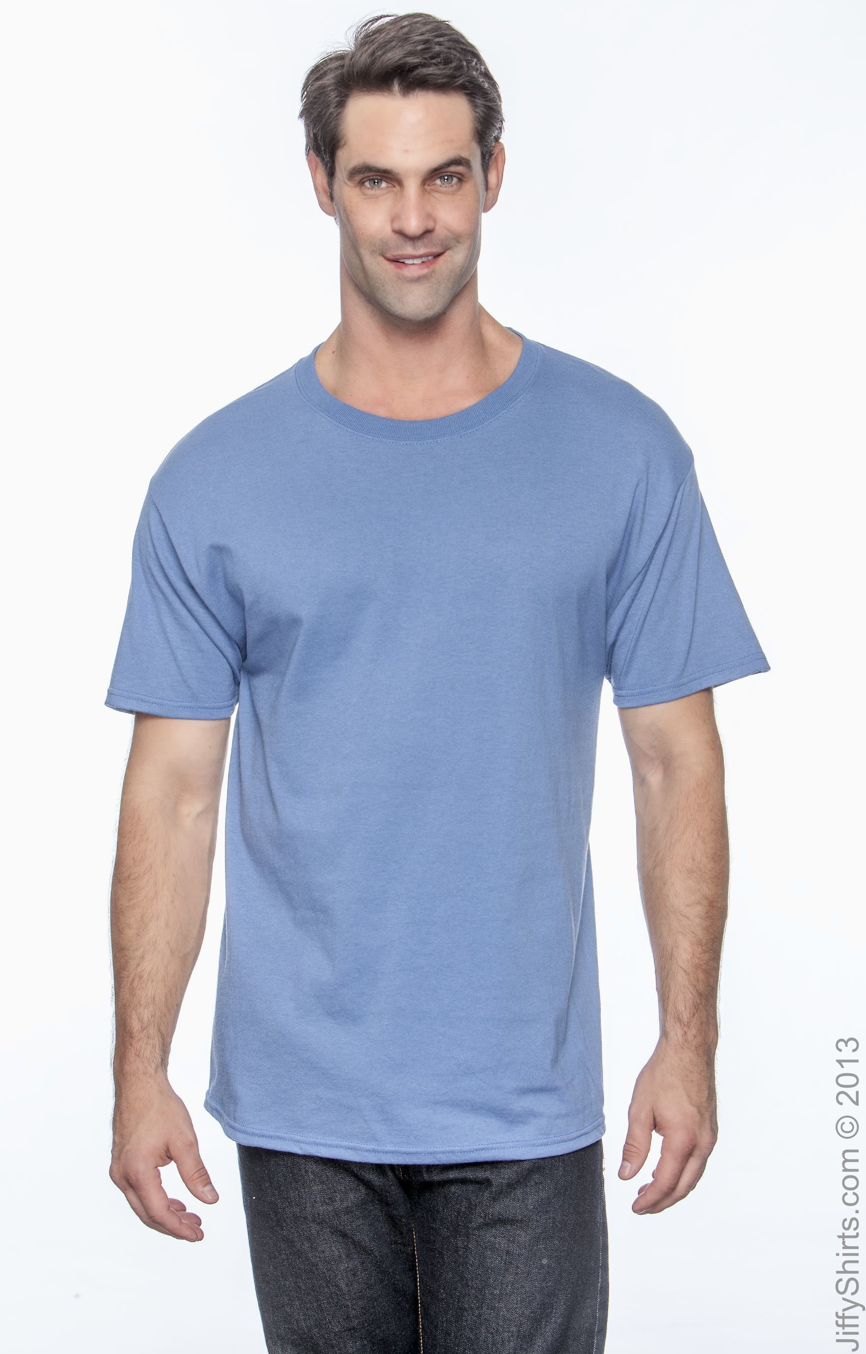 50/50 Ecosmart® Short Sleeve Tee - Denim Blue