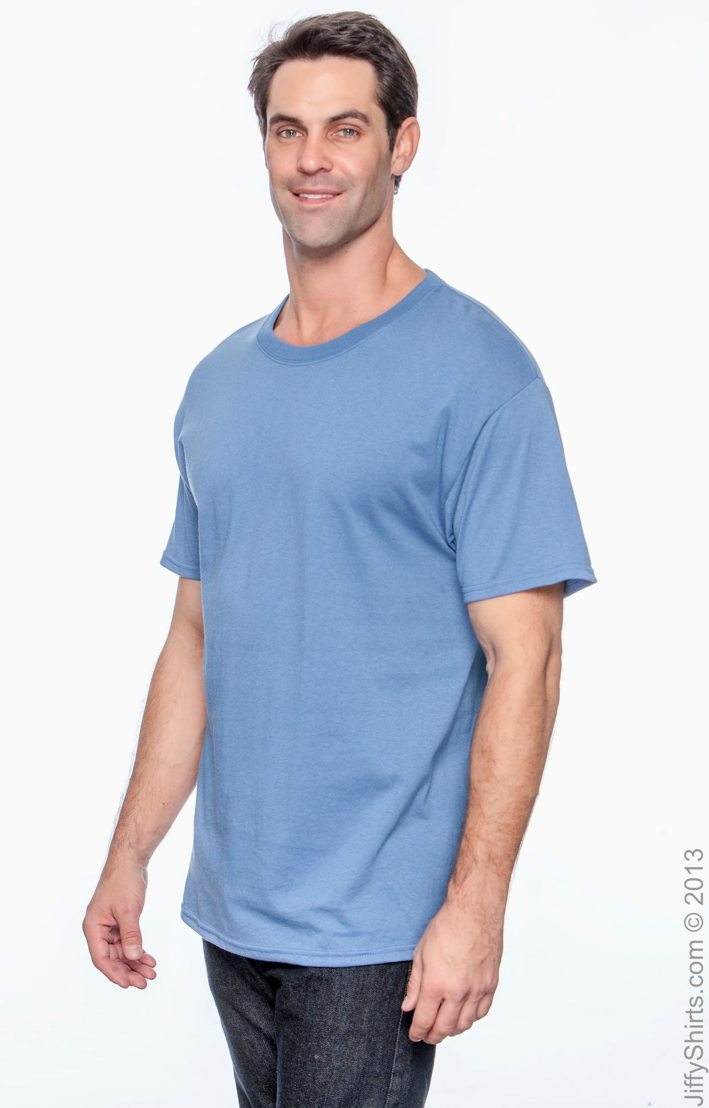 50/50 Ecosmart® Short Sleeve Tee - Denim Blue