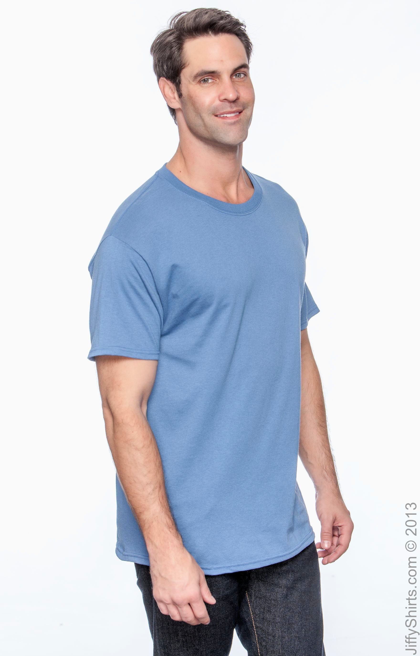 50/50 Ecosmart® Short Sleeve Tee - Denim Blue
