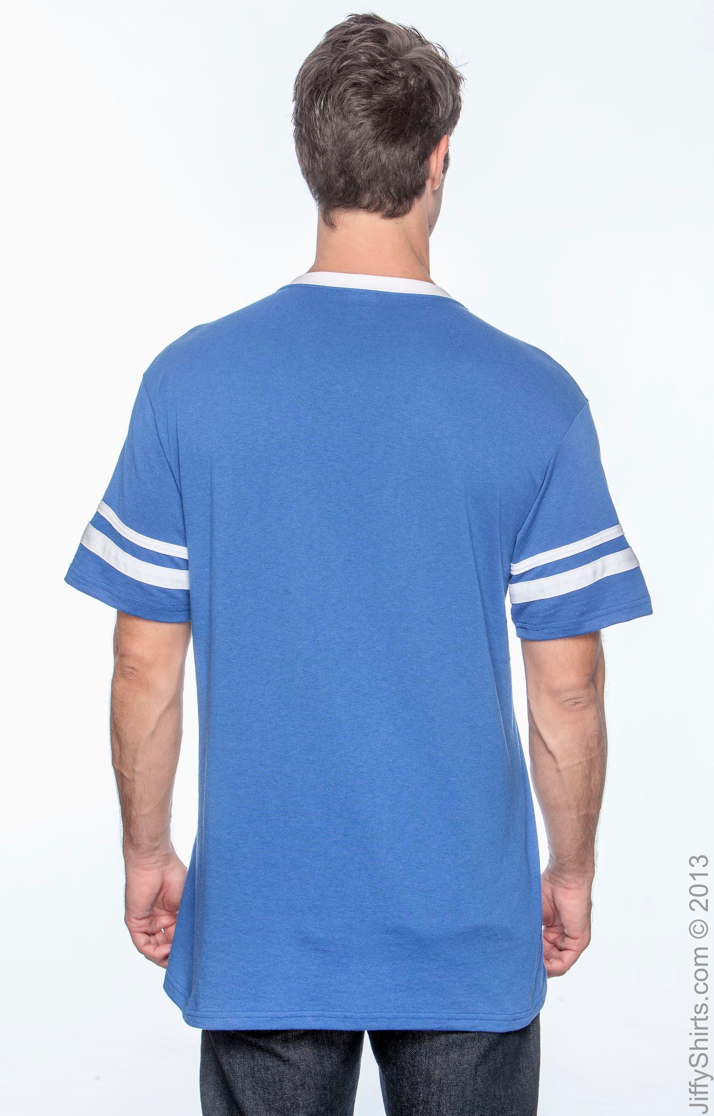 Unisex Sleeve Stripe Jersey - Royal / White