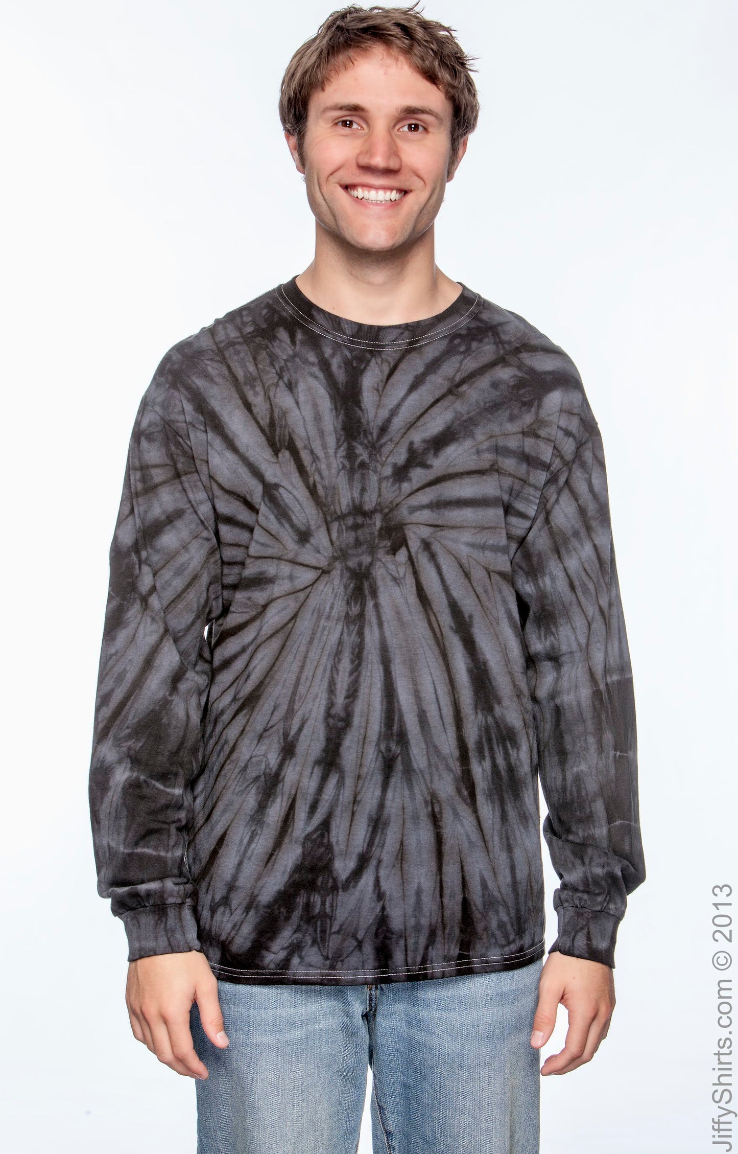 Unisex 100% Cotton Long-Sleeve T-Shirt - Spider Black