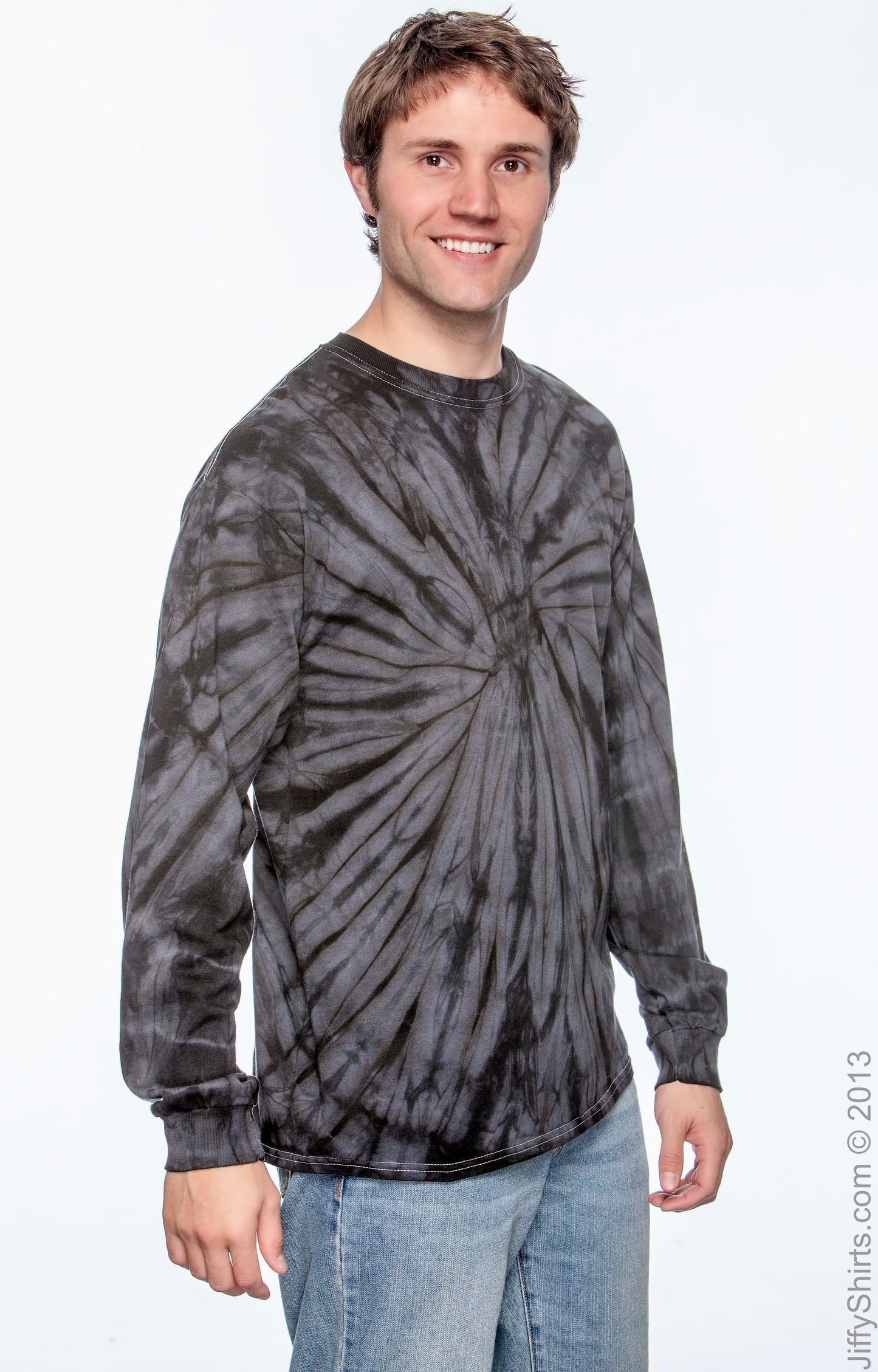 Unisex 100% Cotton Long-Sleeve T-Shirt - Spider Black