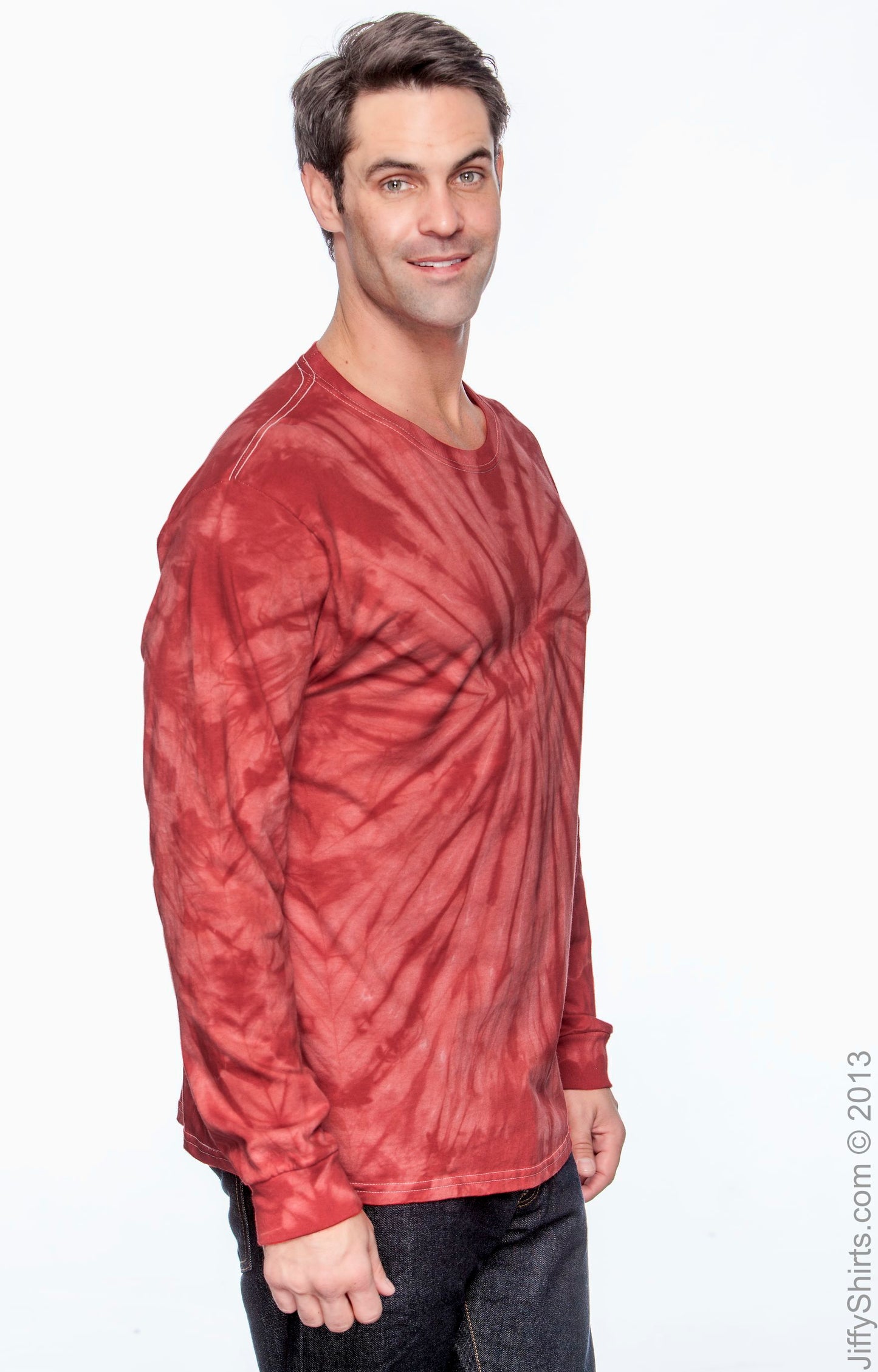 Unisex 100% Cotton Long-Sleeve T-Shirt - Spider Red