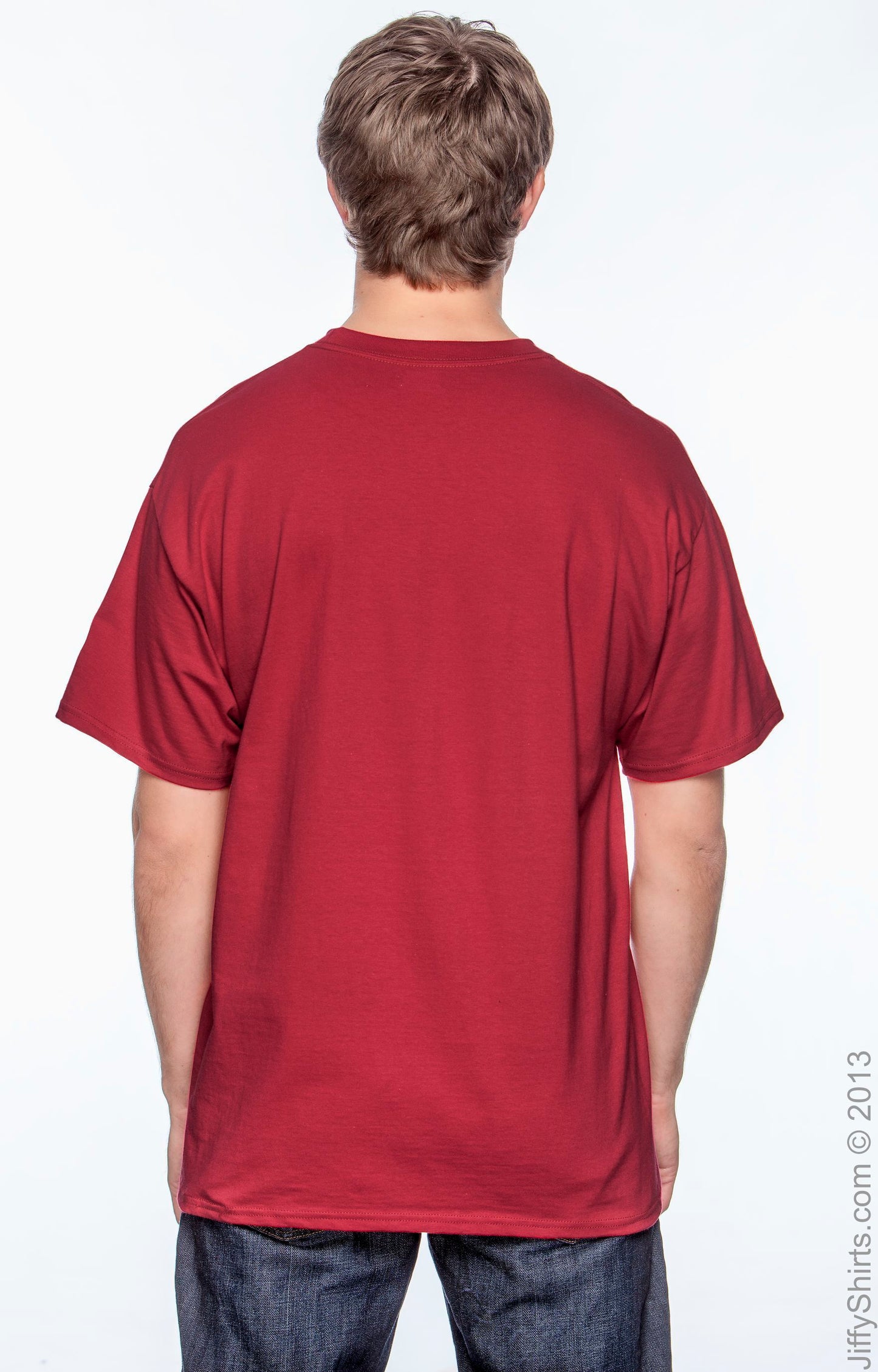 Beefy-T® Short Sleeve Pocket Tee - Deep Red