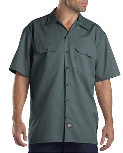 Unisex Short-Sleeve Work Shirt - Lincoln Green