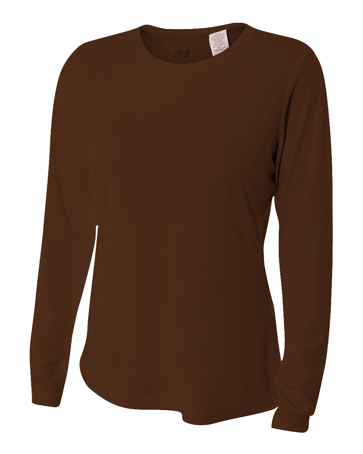 Women's Long Sleeve Cooling Performance Crew Shirt - Brown