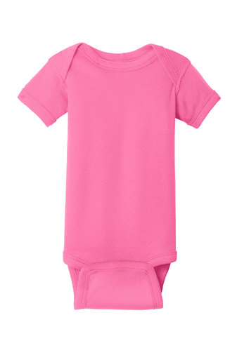 Infant Baby Rib Bodysuit - Hot Pink