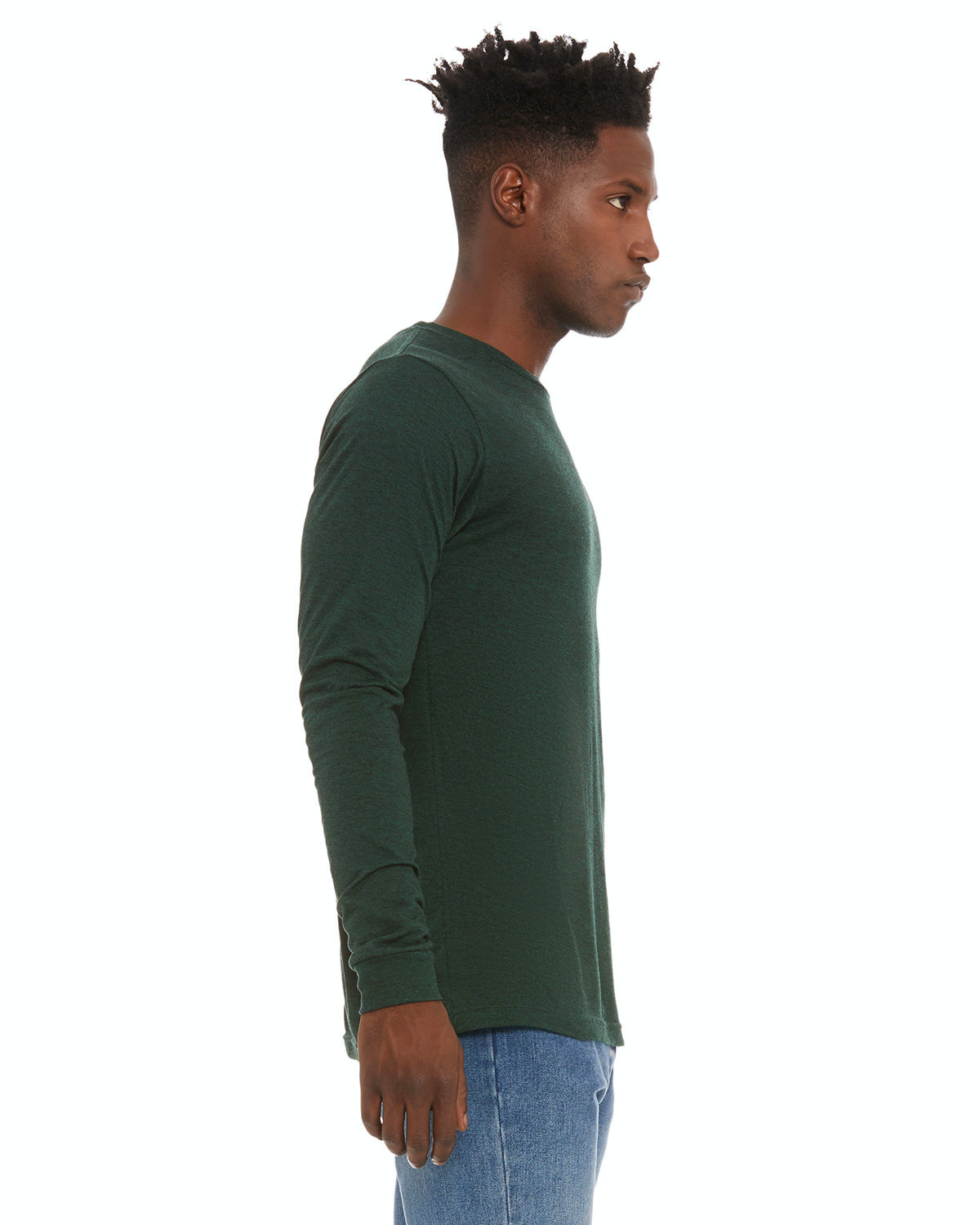 Unisex Jersey Long-Sleeve T-Shirt - Emerald Triblend