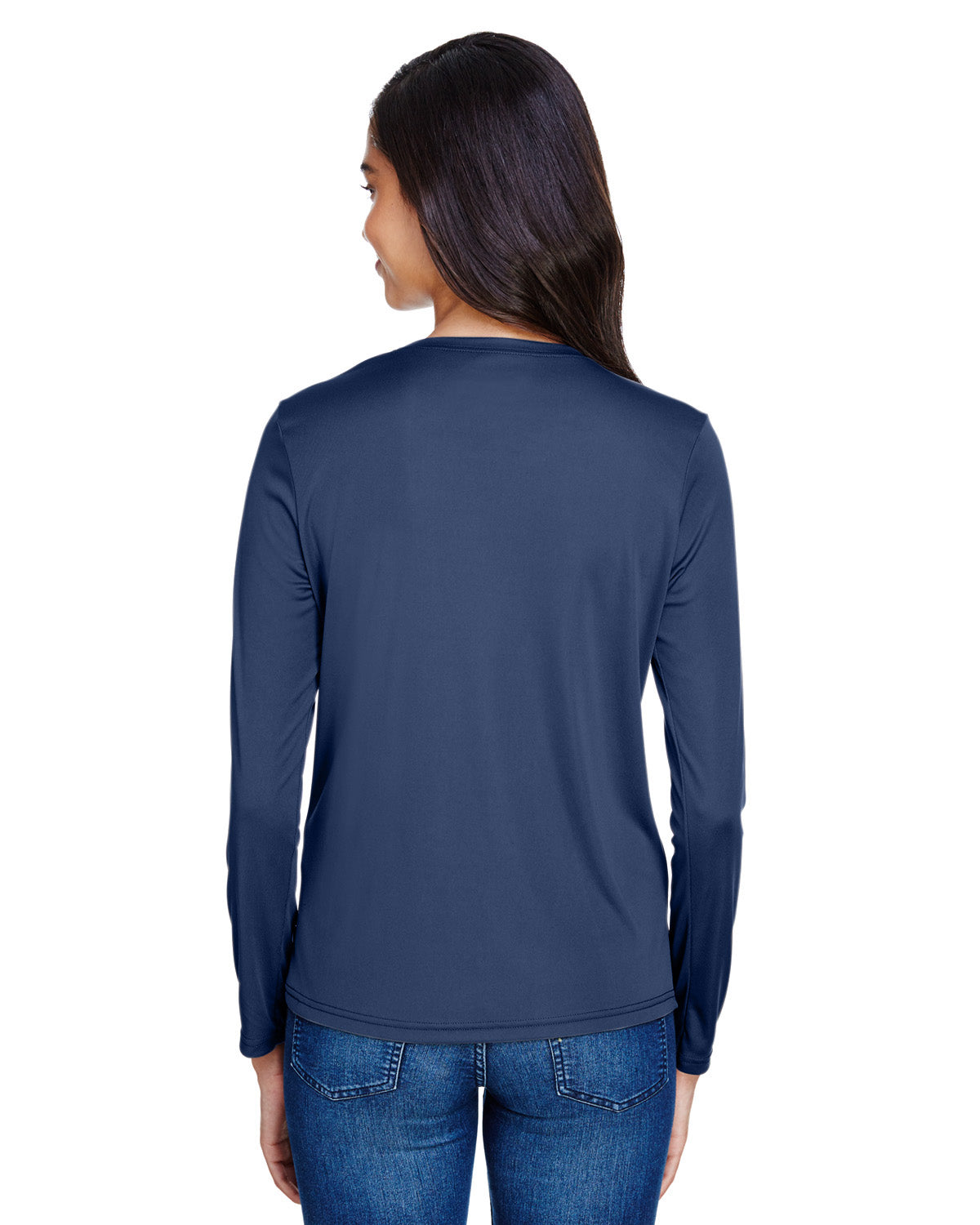 Women's Long Sleeve Cooling Performance Crew Shirt - Navy