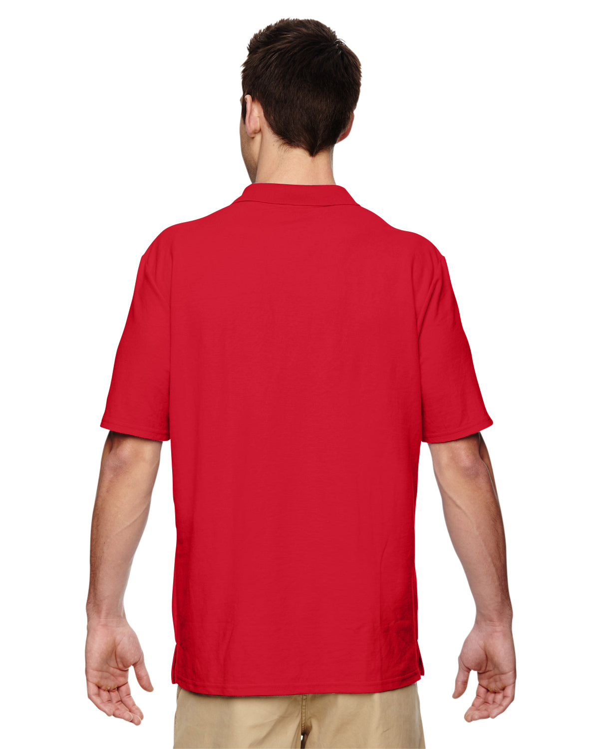 Unisex Double Piqué Polo - Red