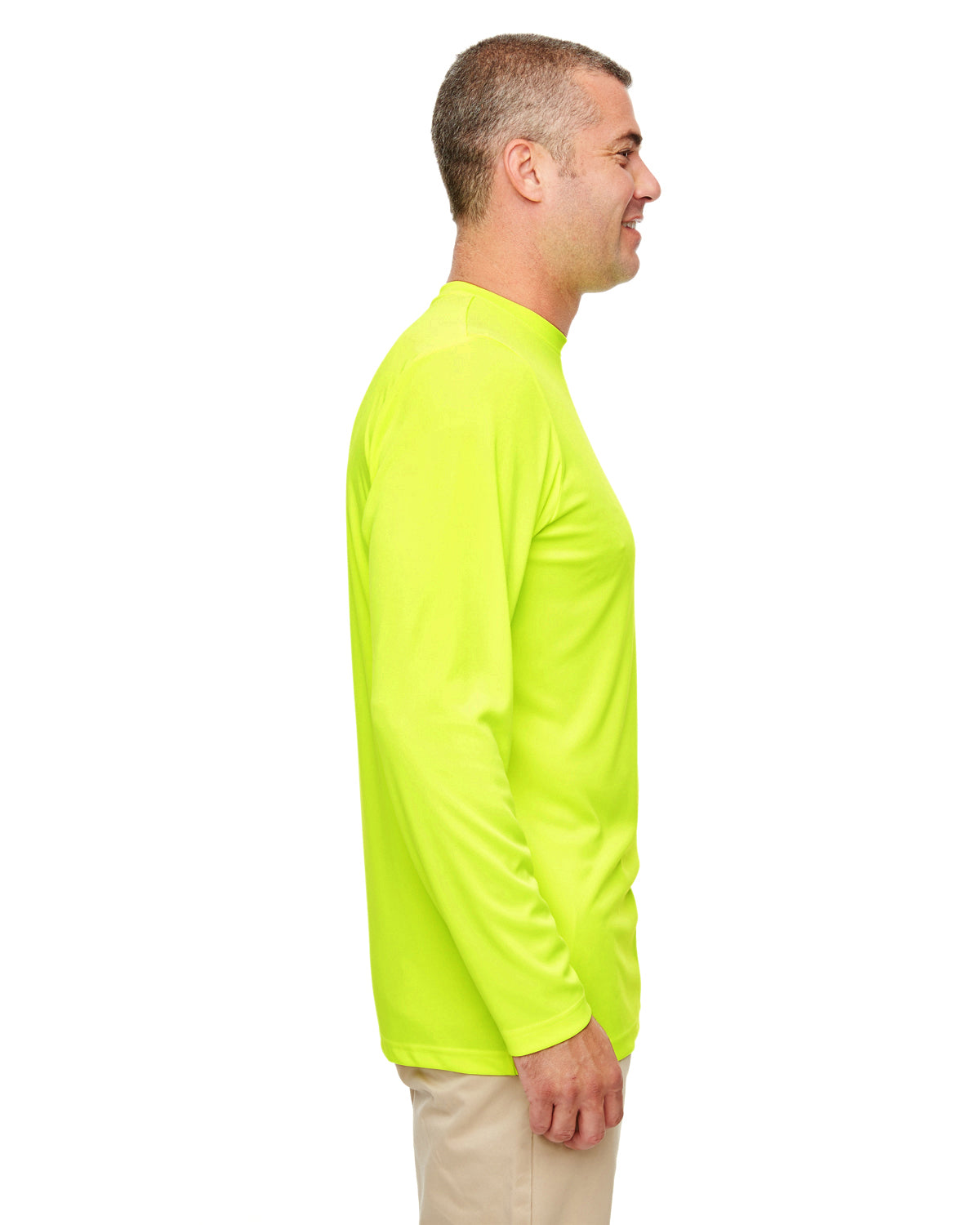 Men's Cool & Dry Performance Long-Sleeve Top - Bright Yellow