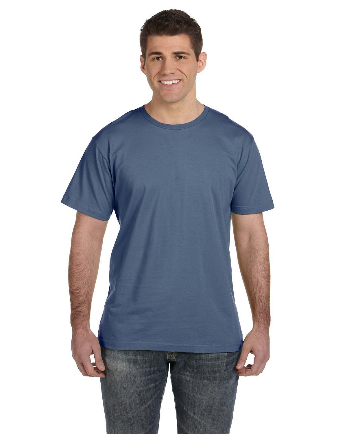 Unisex Fine Jersey T-Shirt - Indigo