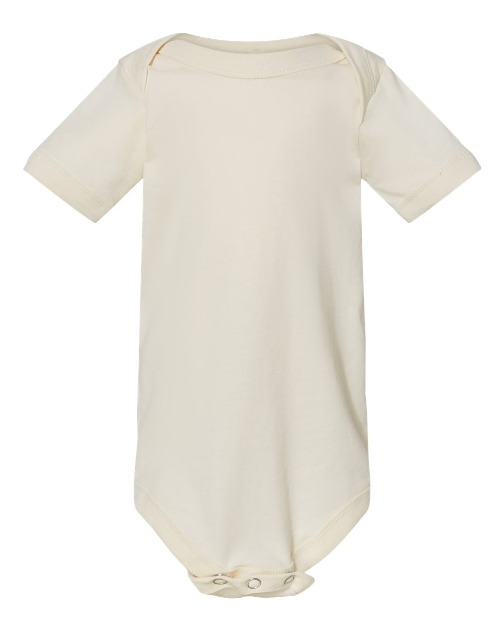 Infant Jersey Short-Sleeve One-Piece - Natural