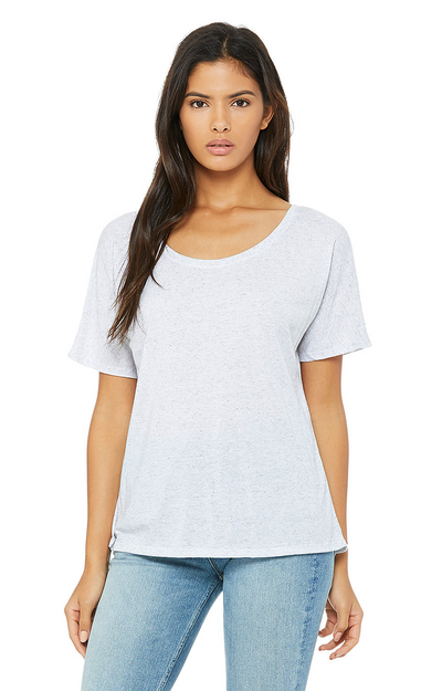 Women's Slouchy T-Shirt - White Fleck Triblend
