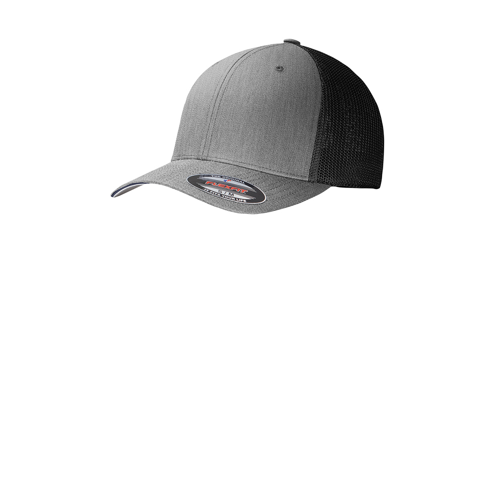 Flexfit Mesh Back Cap - Heather Gray / Black