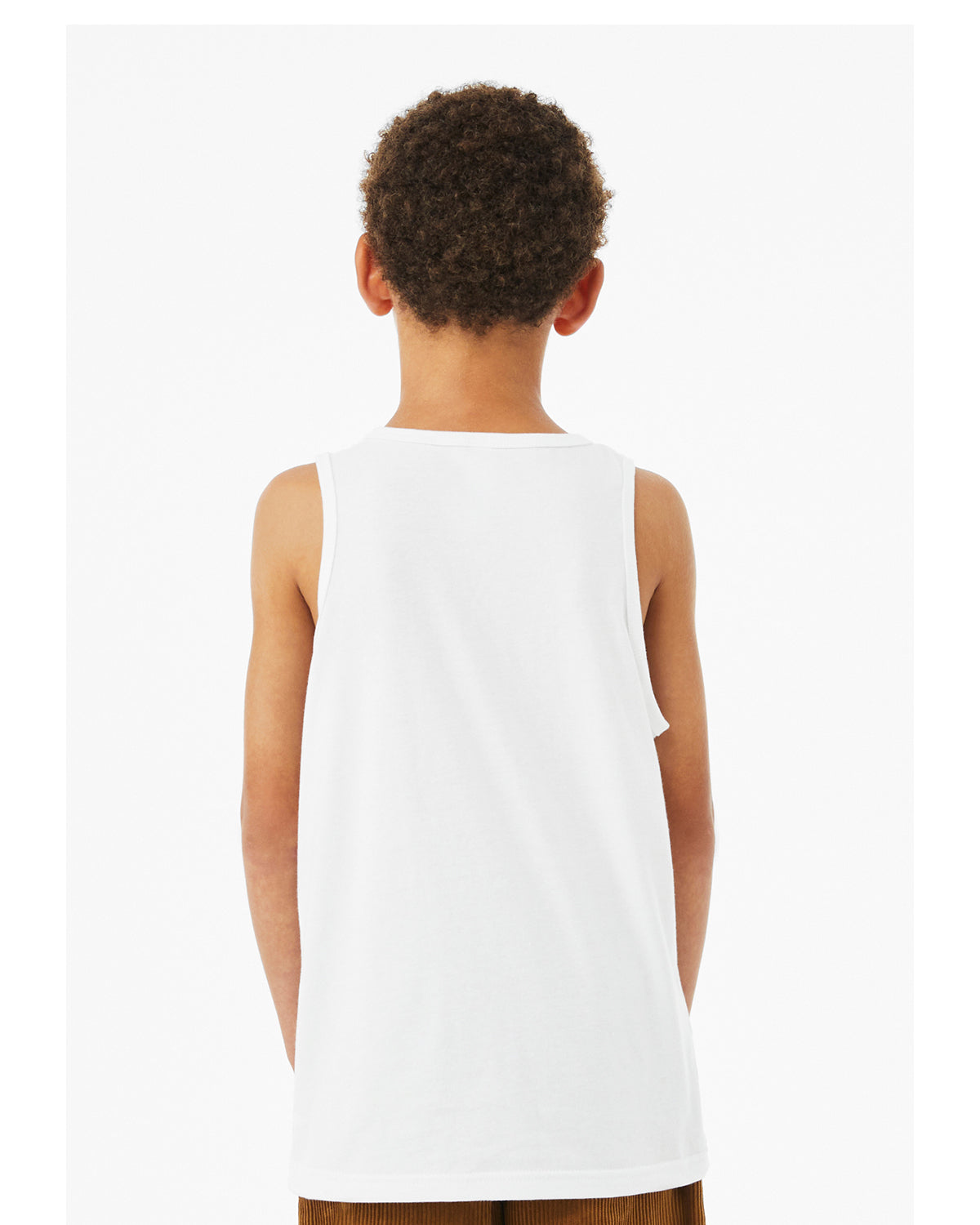 Youth Jersey Tank - Solid White Blend