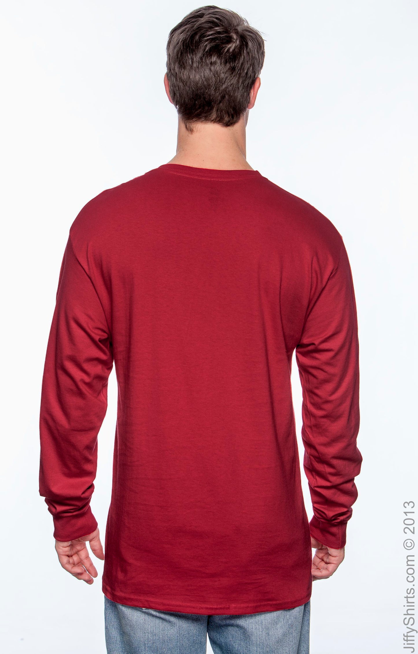 Essential-T Long Sleeve Tee - Deep Red