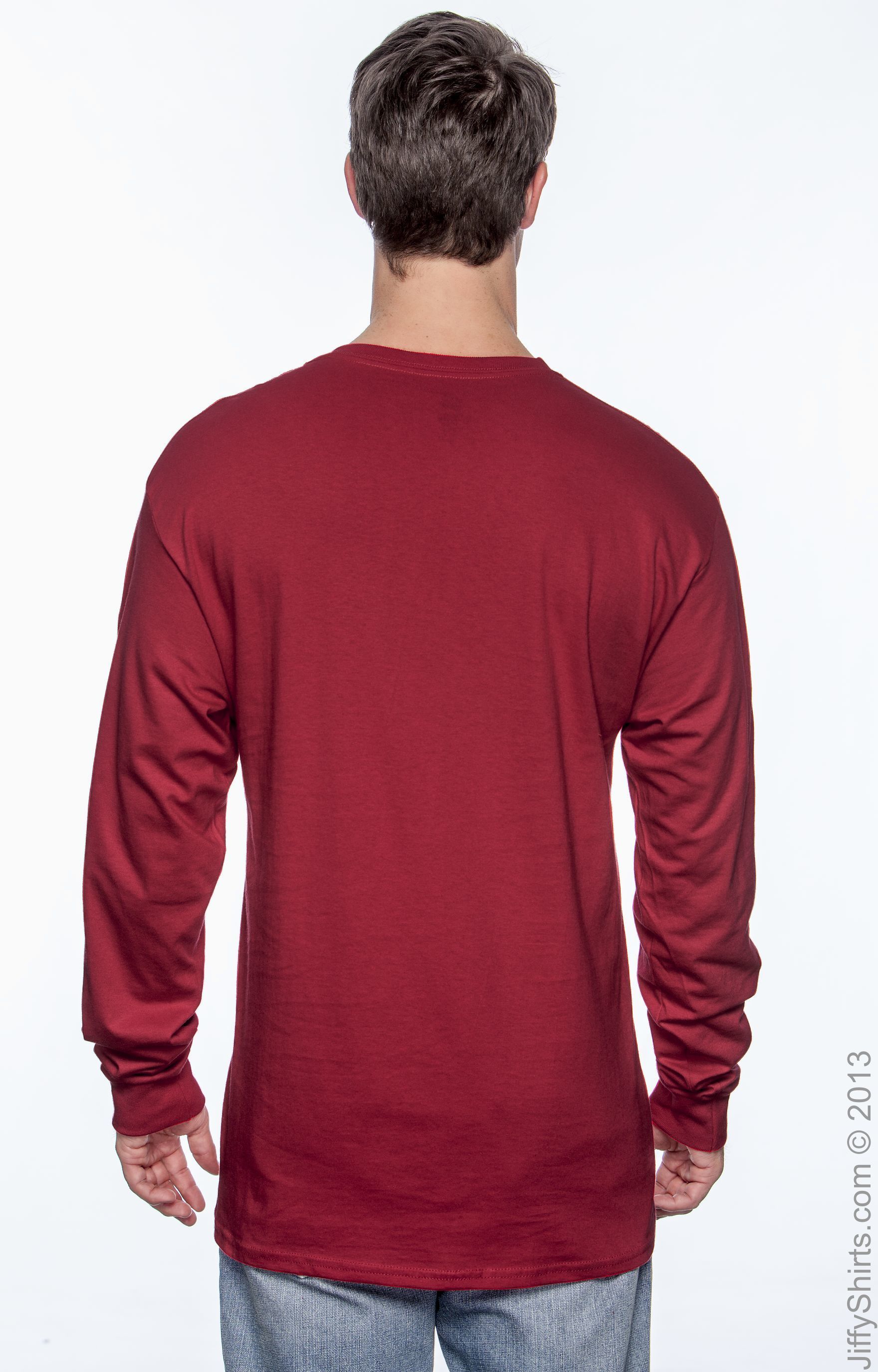Essential-T Long Sleeve Tee - Deep Red