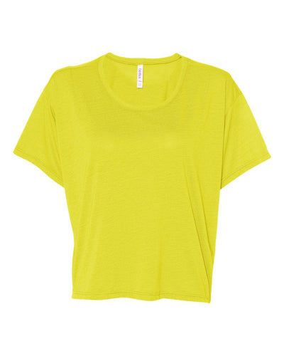 Women's Flowy Boxy T-Shirt - Neon Yellow
