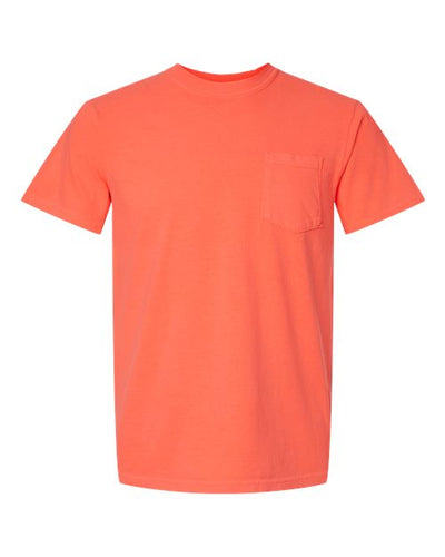 Comfort Colors 6030 Neon Red Orange — front