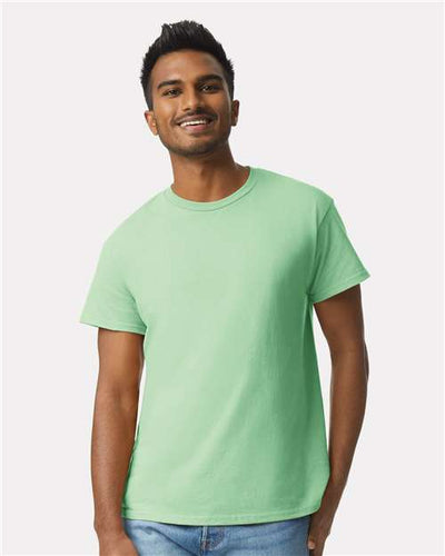 Gildan 2000 Mint Green — on model front