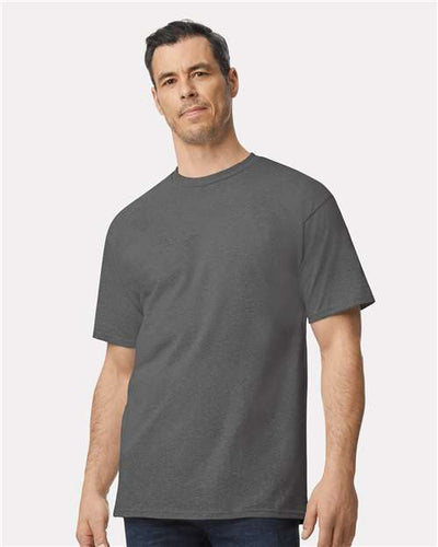 Gildan 2000T Charcoal — on model front