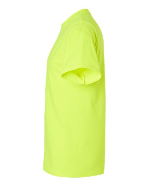 Gildan 2000T Safety Green — direct side